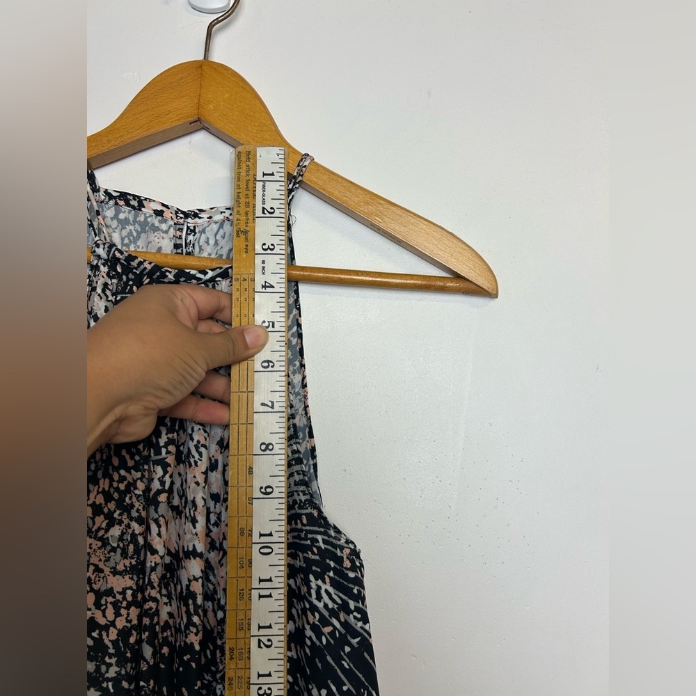 Ramy Brook Size SP‎ Mini Dress Novelty Print Smocked Waist Old Money minimalist - Picture 4 of 10